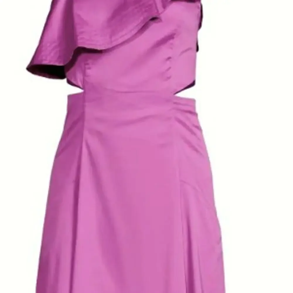 Veronica Beard Beilla Ruffle A Line Dress Vivid Orchid size 6 - Picture 6 of 9